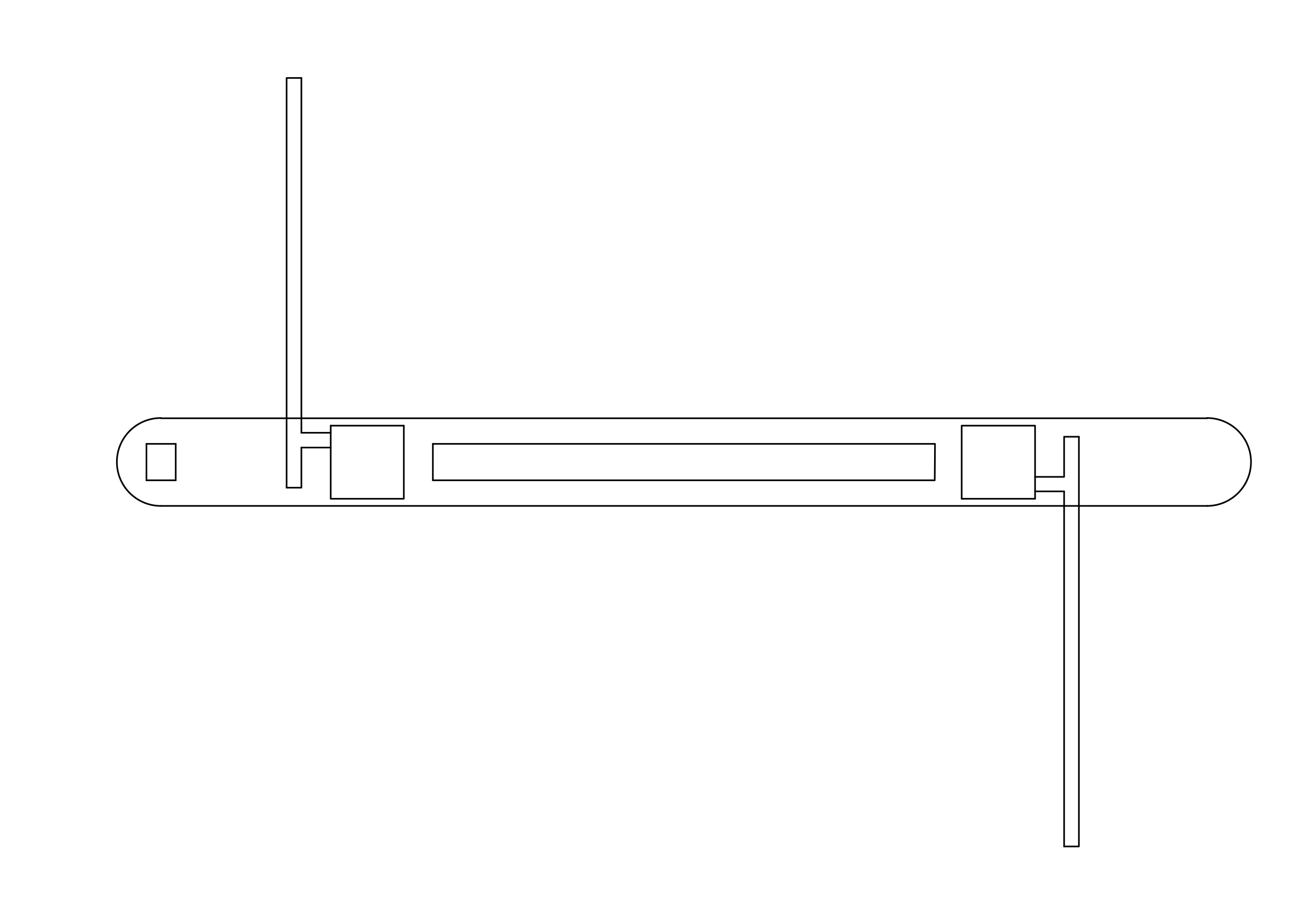 Free Gate Top View CAD Block – DWG, DXF, PDF Format