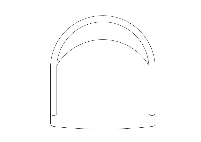 Free Chair top view CAD Block – DWG, DXF, PDF Format