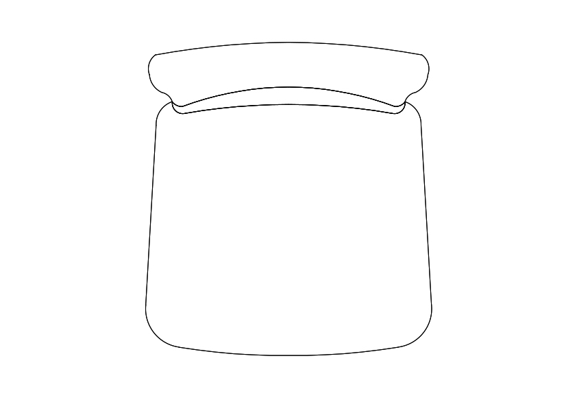 Free Chair top view CAD Block – DWG, DXF, PDF Format