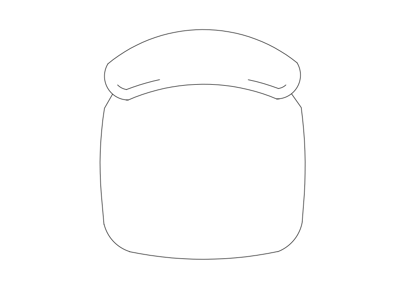 Free Chair top view CAD Block – DWG, DXF, PDF Format
