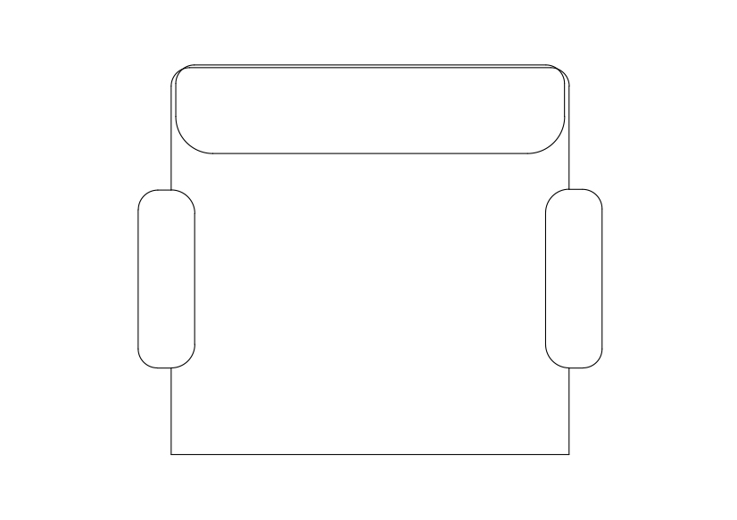 Free Chair top view CAD Block – DWG, DXF, PDF Format