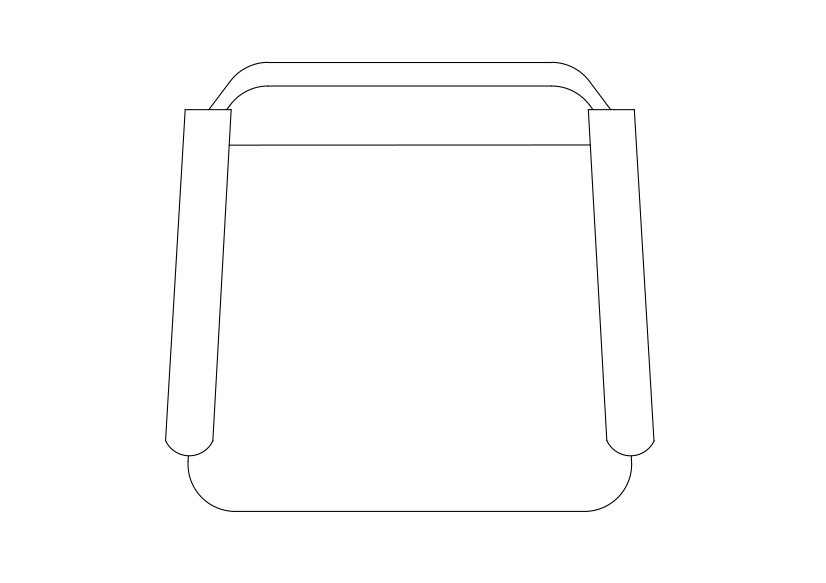 Free Chair top view CAD Block – DWG, DXF, PDF Format