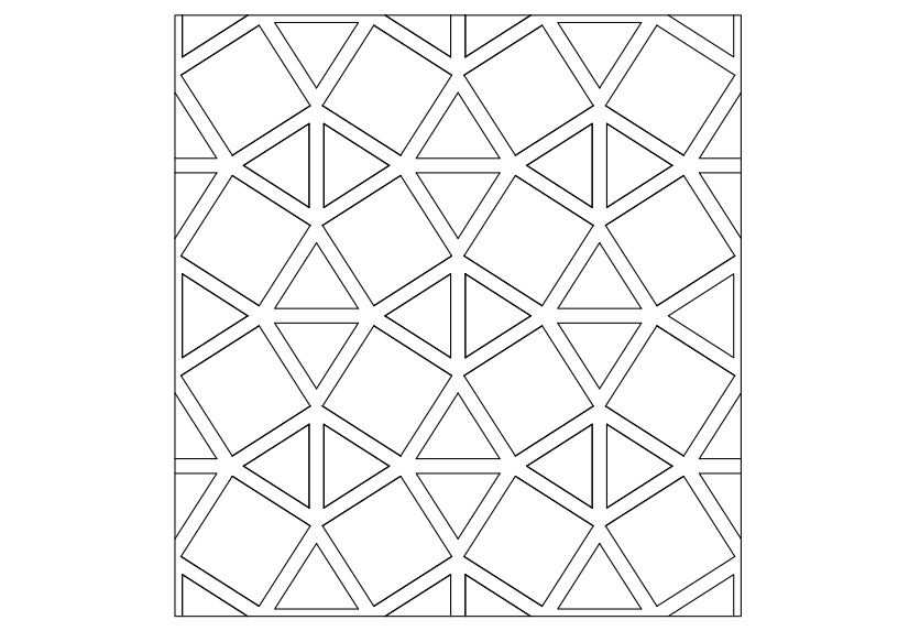 Free Arabic Pattern CAD Block – DWG, DXF, PDF Format