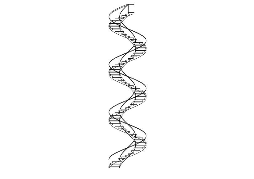 Free Spiral Staircase Elevation CAD Block – DWG, DXF, PDF Format