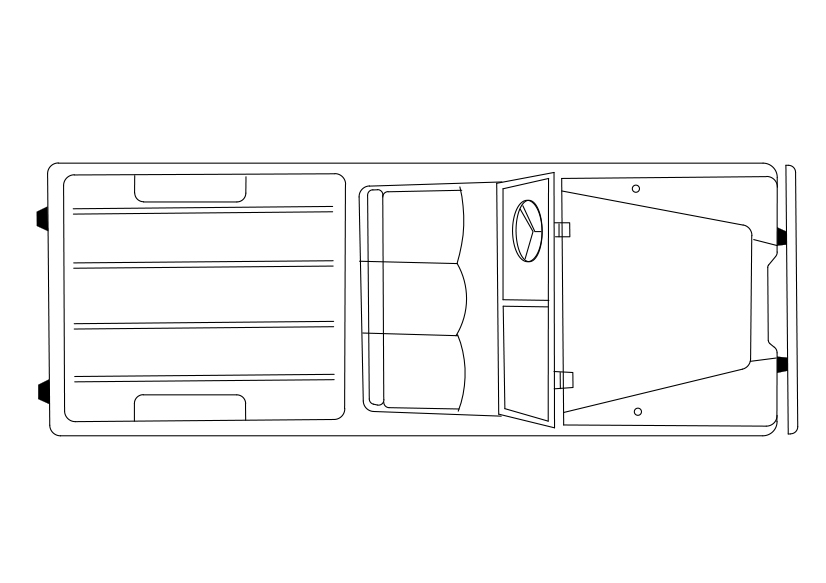 Free Car Top View CAD Block – DWG, DXF, PDF Format