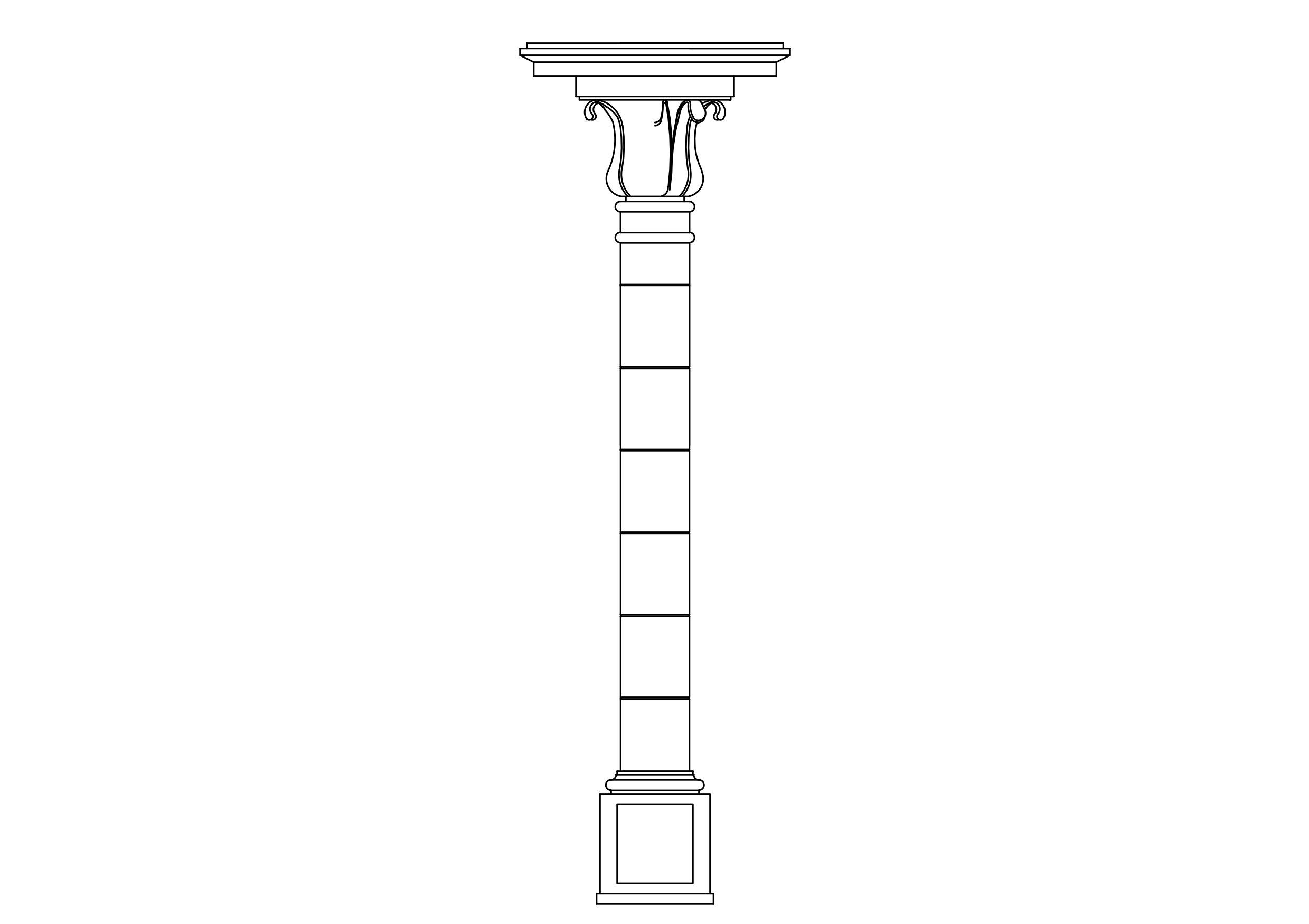 Free Column Elevation CAD Block – DWG, DXF, PDF Format