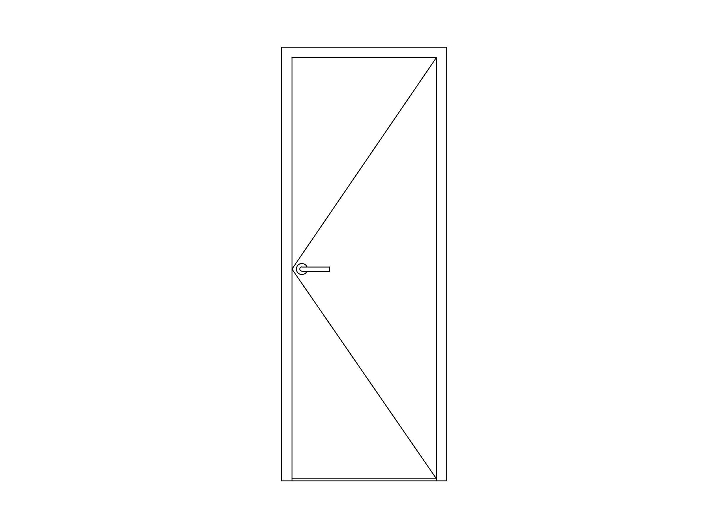Free Single Door Elevation CAD Block – DWG, DXF, PDF Format
