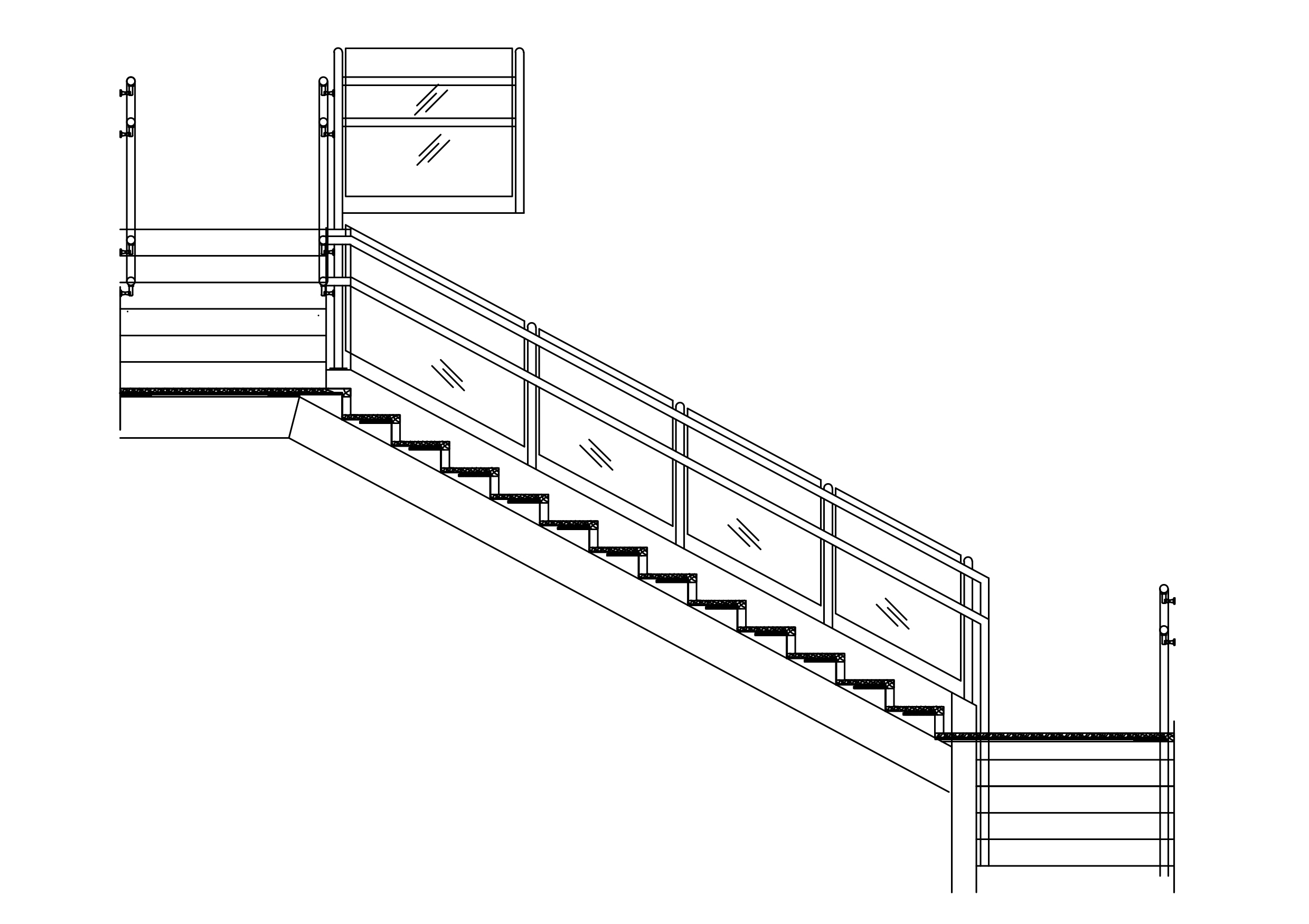Free Staircase Elevation CAD Block – DWG, DXF, PDF Format