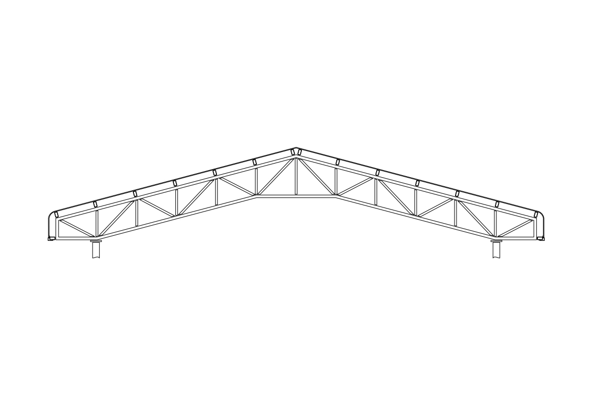 Free Truss Ceiling Section CAD Block – DWG, DXF, PDF Format