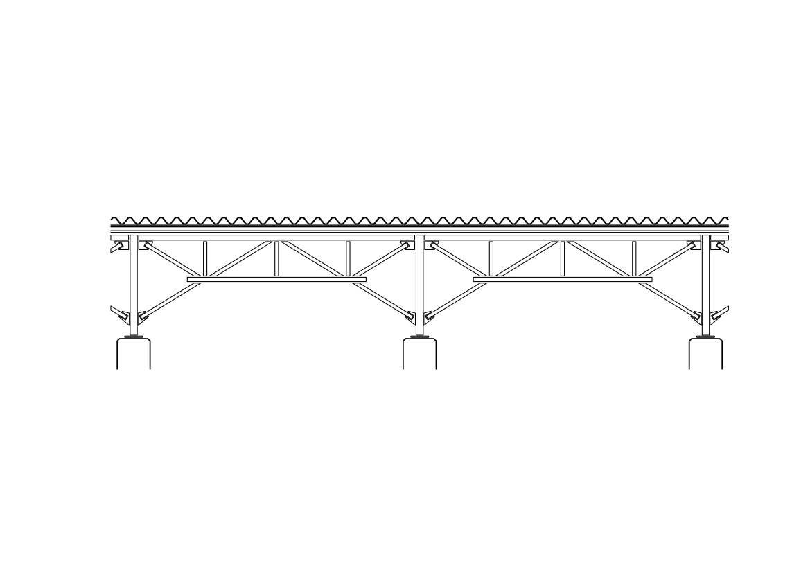Free Truss Ceiling Section CAD Block – DWG, DXF, PDF Format