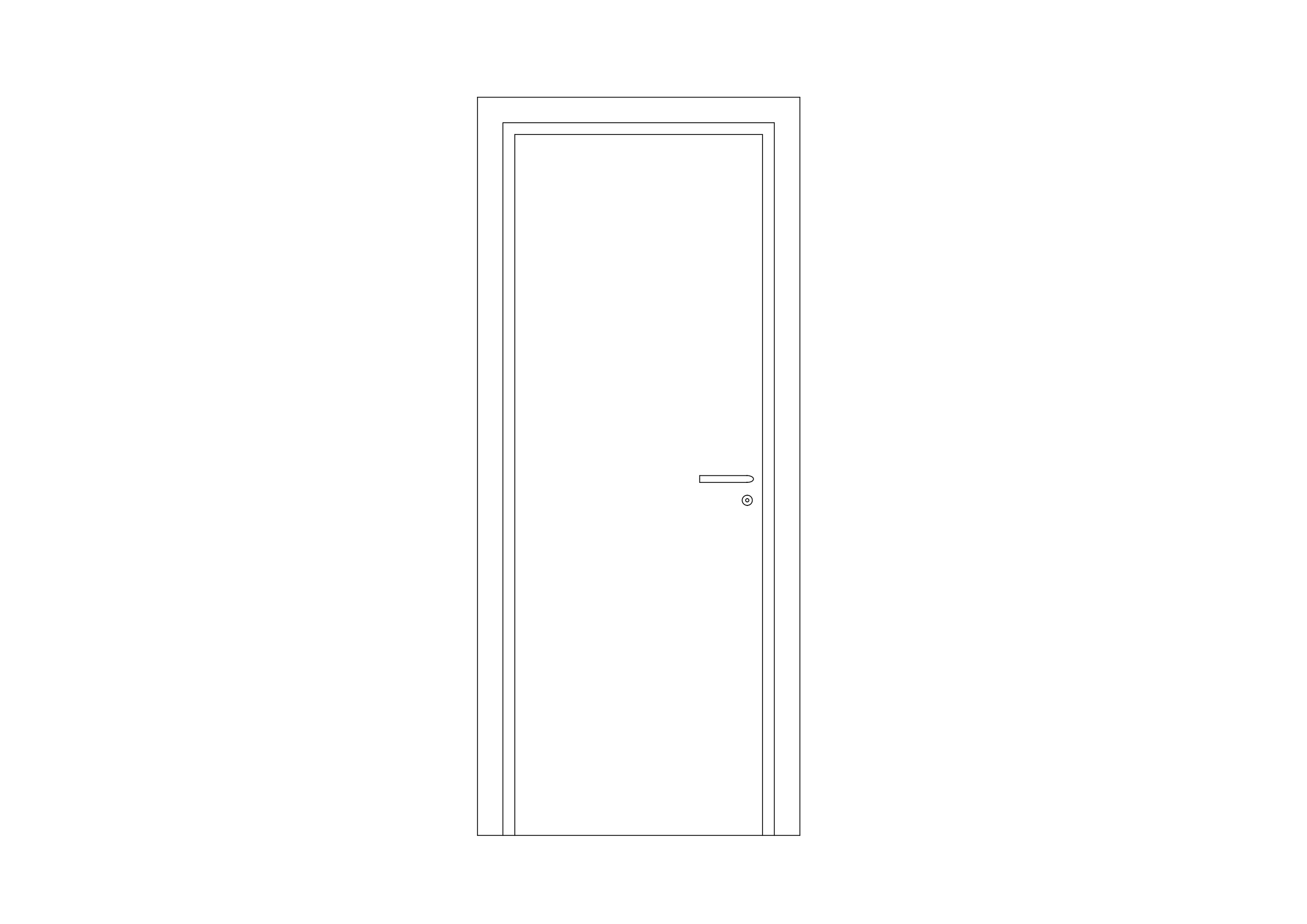 Free Single Door Elevation CAD Block – DWG, DXF, PDF Format