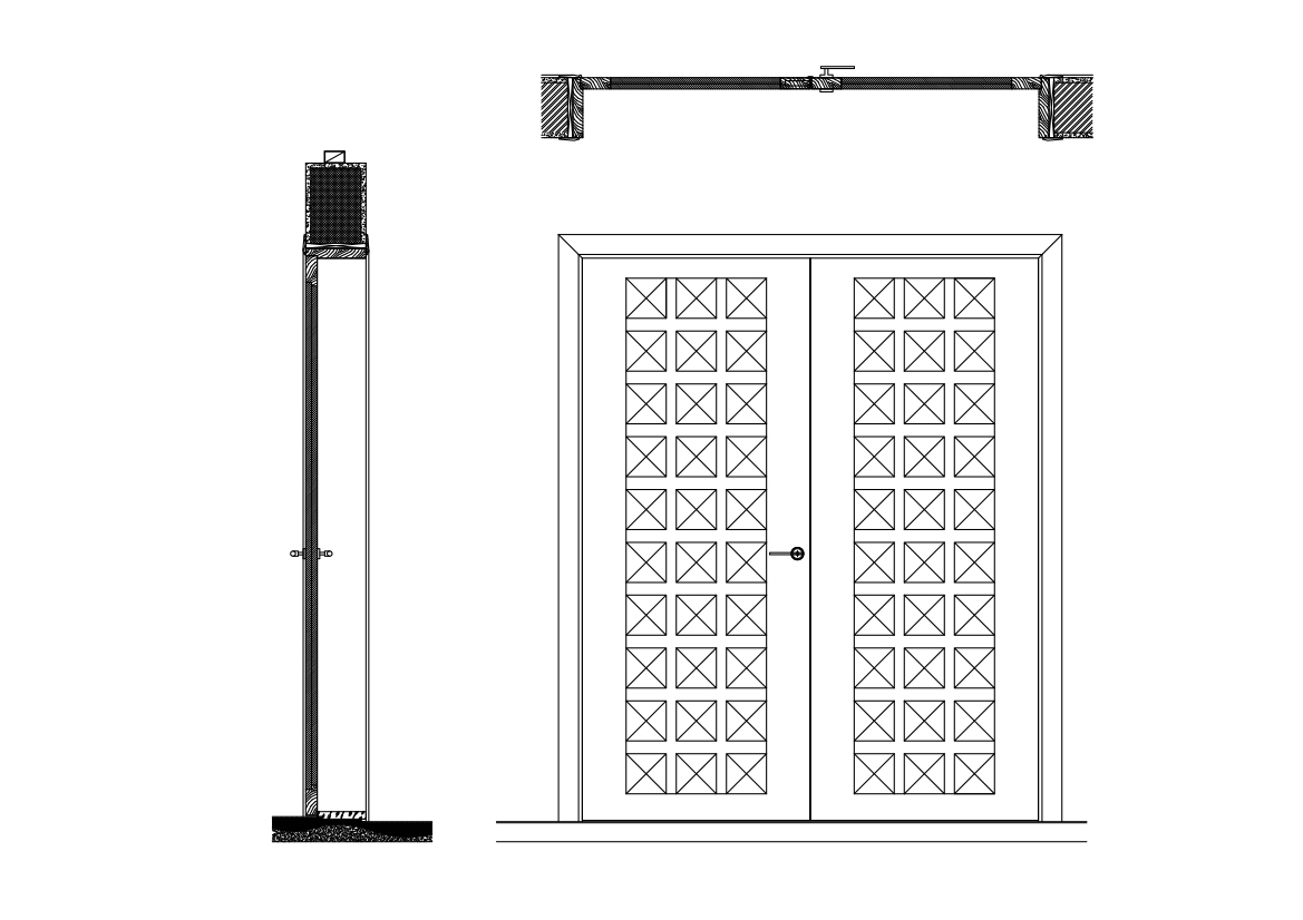 Free Double Door CAD Drawings – DWG, DXF, PDF Format
