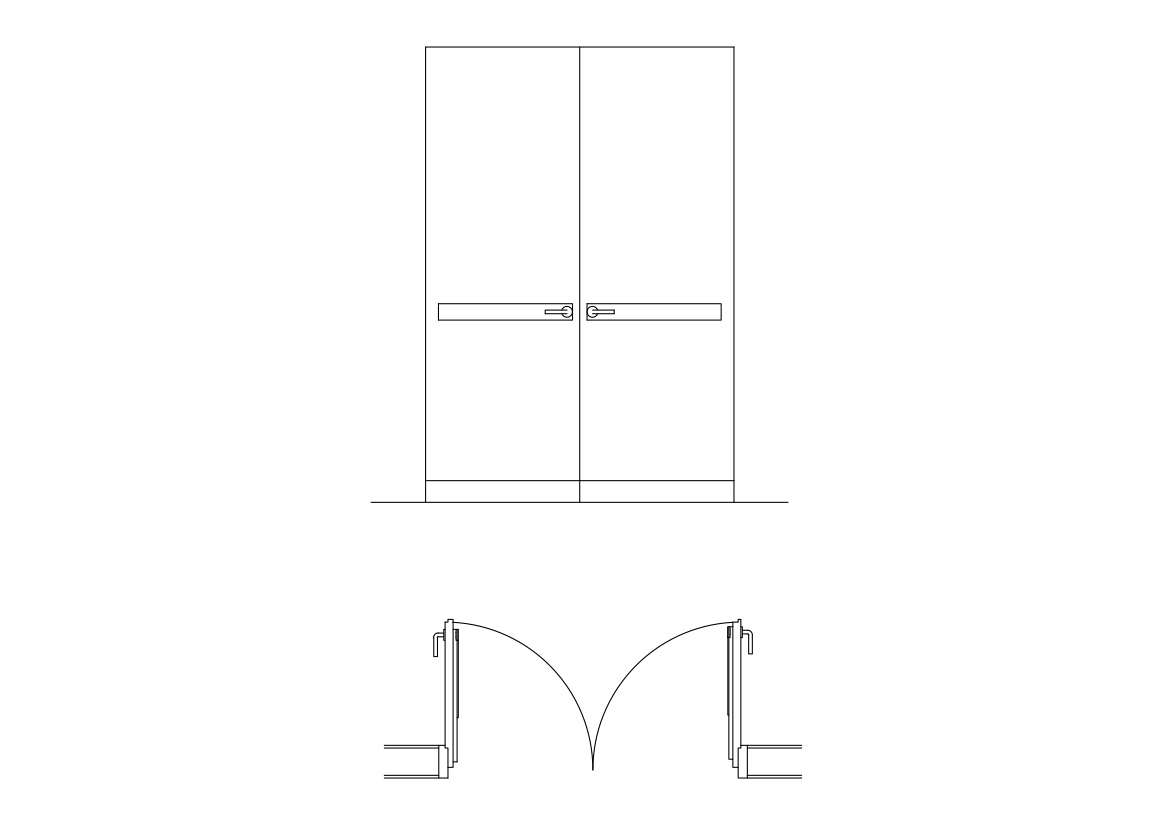 Free Double Door CAD Drawings – DWG, DXF, PDF Format