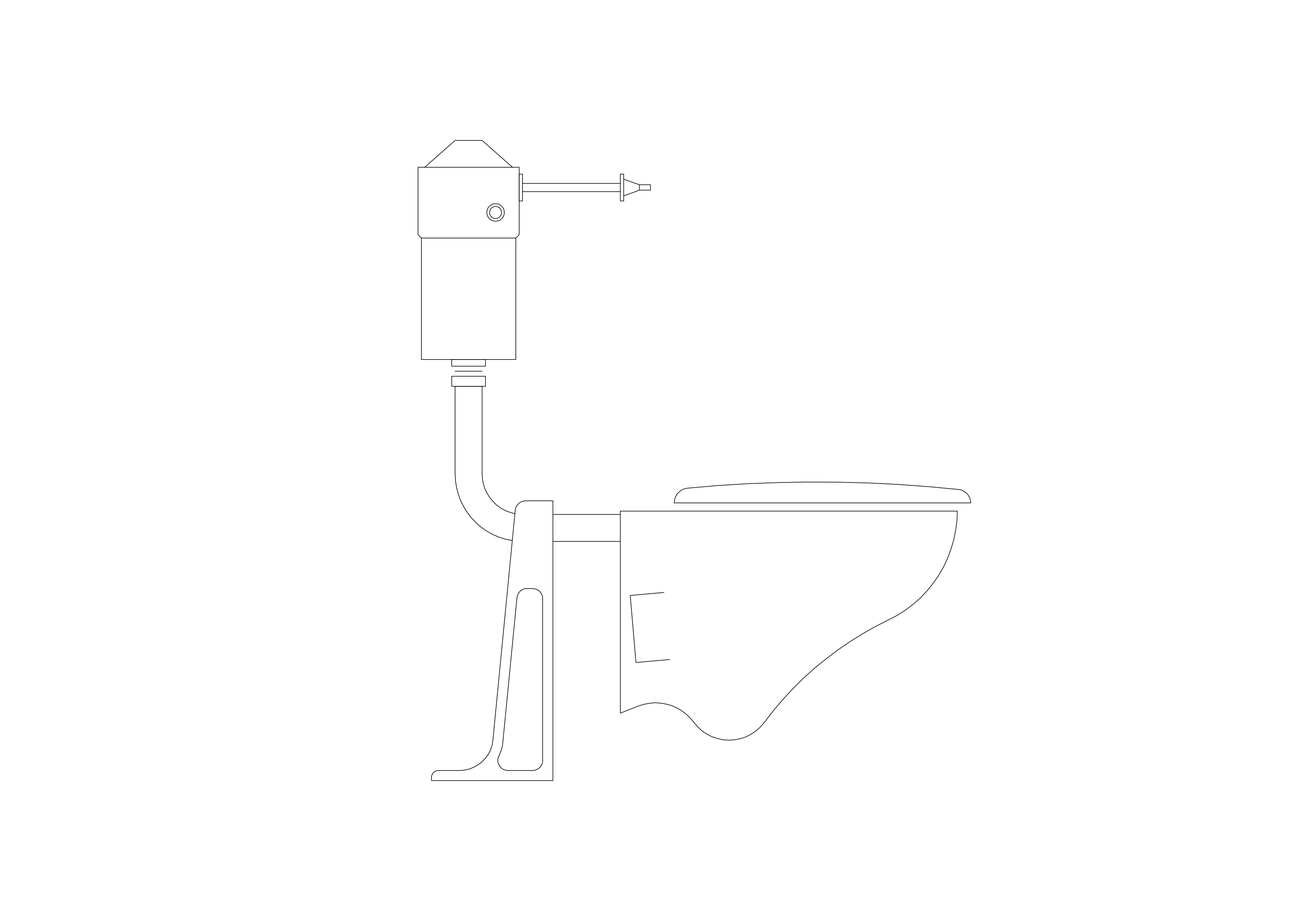 Free Toilet elevation CAD Block – DWG, DXF, PDF Format