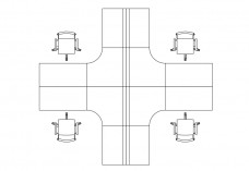 Cubicle Set-up top view | FREE AUTOCAD BLOCKS