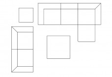 Living room set-up top view | FREE AUTOCAD BLOCKS