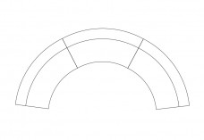 Circular sofa top view | FREE AUTOCAD BLOCKS