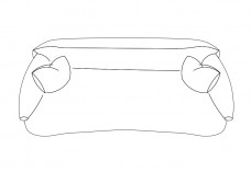 Sofa  top view | FREE AUTOCAD BLOCKS