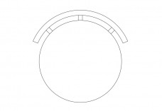 Stool top view | FREE AUTOCAD BLOCKS