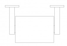 Toilet paper holder top view | FREE AUTOCAD BLOCKS