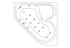 Jacuzzi top view | FREE AUTOCAD BLOCKS