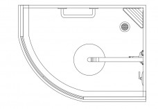 Shower top view | FREE AUTOCAD BLOCKS