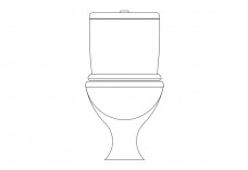 Toilet elevation | FREE AUTOCAD BLOCKS