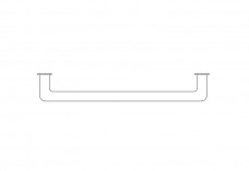 Towel Holder top view | FREE AUTOCAD BLOCKS