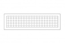 Drain Grill top view | FREE AUTOCAD BLOCKS