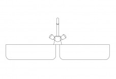 Kitchen Sink elevation | FREE AUTOCAD BLOCKS