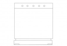 Minibar top view | FREE AUTOCAD BLOCKS