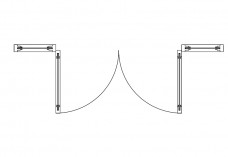 Double Door top view | FREE AUTOCAD BLOCKS