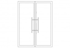 Double Door elevation | FREE AUTOCAD BLOCKS