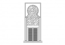 Entrance elevation | FREE AUTOCAD BLOCKS