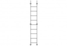 Ladder elevation | FREE AUTOCAD BLOCKS