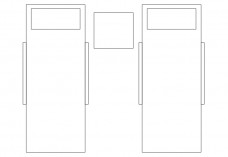 Double Pool Seating top view | FREE AUTOCAD BLOCKS