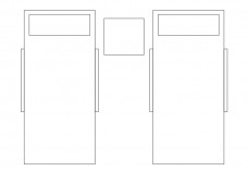 Double Pool Seating top view | FREE AUTOCAD BLOCKS