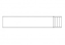 Straight Slide top view | FREE AUTOCAD BLOCKS