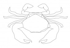 Crab top view | FREE AUTOCAD BLOCKS