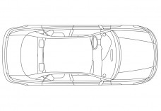 Car top view | FREE AUTOCAD BLOCKS