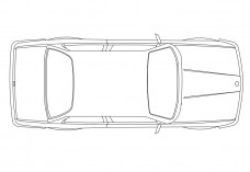 Car top view | FREE AUTOCAD BLOCKS