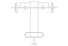 Gym Equipment top view | FREE AUTOCAD BLOCKS