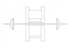 Gym Equipment top view | FREE AUTOCAD BLOCKS