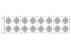 Air Handling Unit top view | FREE AUTOCAD BLOCKS