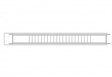 Single Escalator top view | FREE AUTOCAD BLOCKS