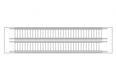 Double Escalator top view | FREE AUTOCAD BLOCKS