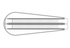 Double Escalator top view | FREE AUTOCAD BLOCKS