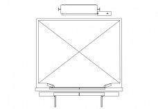 Single Lift top view | FREE AUTOCAD BLOCKS