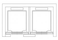 Double Lift top view | FREE AUTOCAD BLOCKS