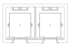 Double Lift top view | FREE AUTOCAD BLOCKS